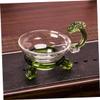 Ciieeo 1pc Creative Tea Strainer Cup High Borosilicate Glass Infuser for Loose Leaf Tea for Home Office Use Stylish Easy to Clean view 2