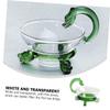 Ciieeo 1pc Creative Tea Strainer Cup High Borosilicate Glass Infuser for Loose Leaf Tea for Home Office Use Stylish Easy to Clean view 4