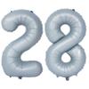 40 In Matte gray Number Balloons Helium Foil Mylar Balloon Birthday Party banquet Decoration 28 view 1