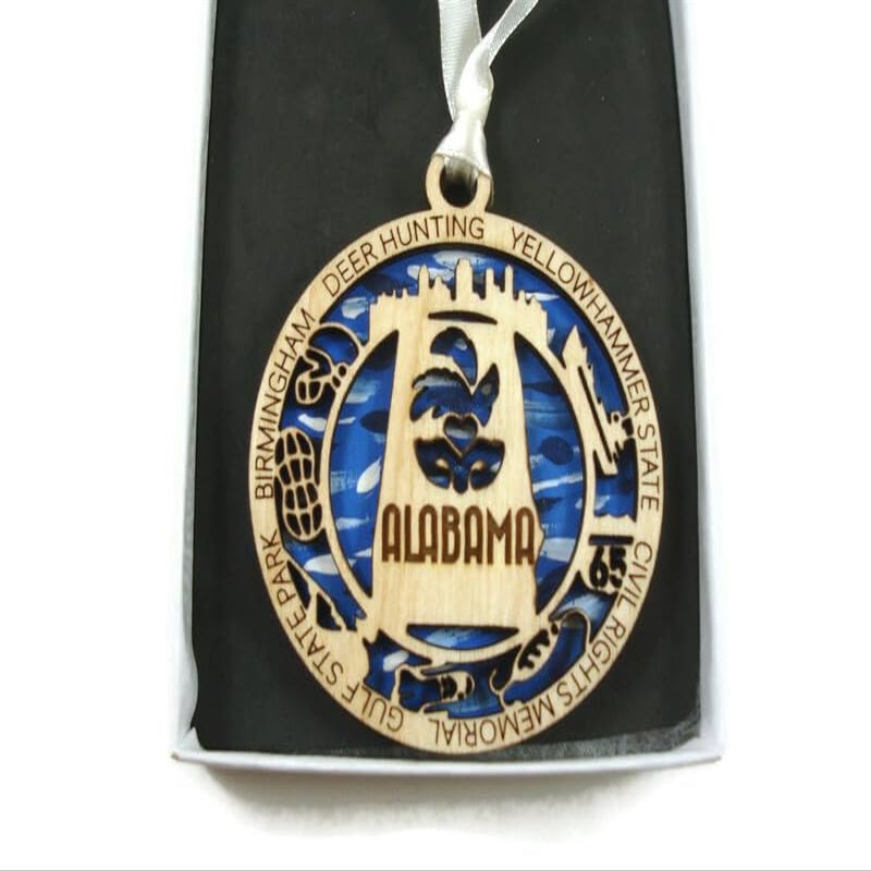 Alabama State Christmas Ornament