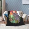 Elephant Bathing in The River Throw Blanket for Couch Bed Sofa Blankets Super Soft Warm Cozy 60"x50" Flannel Throw Blanket view 3