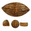 Ciieeo 3pcs Household Fruit and Snack Storage Basket Creative Decorative Tray for Home Use Woven Design for Organizing Fruits Breads and Snacks for Picnics and Home Deep view 4