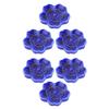 Ciieeo 6pcs Ceramic Chopsticks Rest Cute Dark Blue Holder for Spoons and Forks Easy to Clean Utensil Rack for Table Decor and Dining Essentials view 1