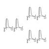 Cabilock 6pcs Plate Stands for Display Wrought Iron Desktop Dish Bracket Folding Easel view 1