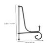 Cabilock 6pcs Plate Stands for Display Wrought Iron Desktop Dish Bracket Folding Easel view 2