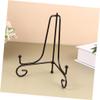 Cabilock 6pcs Plate Stands for Display Wrought Iron Desktop Dish Bracket Folding Easel view 4