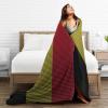 Flag of Belgium Knitting Effect Throw Blanket for Couch Bed Sofa Blankets Super Soft Warm Cozy 50"x40" Flannel Throw Blanket view 4