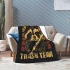 Raccoon with A Baseball Bat Throw Blanket for Couch Bed Sofa Blankets Super Soft Warm Cozy 60"x50" Flannel Throw Blanket view 3