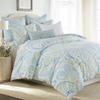 Levtex Home - Cortona Paisley Comforter Set - King Comforter (106 x 94in.)+ Two King Pillow Cases (36 x 20in.) - Paisley - Green, Yellow, Blue, and White - Cotton view 2