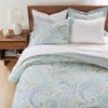 Levtex Home - Cortona Paisley Comforter Set - King Comforter (106 x 94in.)+ Two King Pillow Cases (36 x 20in.) - Paisley - Green, Yellow, Blue, and White - Cotton view 3