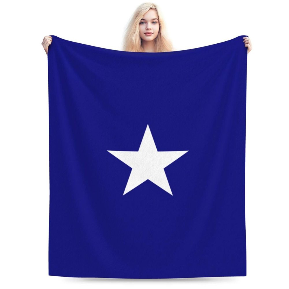 Bonnie Blue Flag Throw Blanket for Couch Bed Sofa Blankets Super Soft Warm Cozy 40"x30" Flannel Throw Blanket