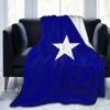 Bonnie Blue Flag Throw Blanket for Couch Bed Sofa Blankets Super Soft Warm Cozy 40"x30" Flannel Throw Blanket view 2