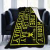 Don't Worry I'm Fine It was Leg Day Yesterday Throw Blanket for Couch Bed Sofa Blankets Super Soft Warm Cozy 50"x40" Flannel Throw Blanket view 2