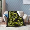 Don't Worry I'm Fine It was Leg Day Yesterday Throw Blanket for Couch Bed Sofa Blankets Super Soft Warm Cozy 50"x40" Flannel Throw Blanket view 3