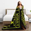 Don't Worry I'm Fine It was Leg Day Yesterday Throw Blanket for Couch Bed Sofa Blankets Super Soft Warm Cozy 50"x40" Flannel Throw Blanket view 4