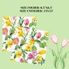 Keep Unique 20-ct 13x13 Flowers Paper Luncheon Decoupage Napkins, 3-Ply Servilletas Floral Napkin for Art, Dinner and Party, Disposable Napkins Decorative (Daffodils Tulip, Pack of 3) view 4