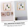 ABOOFAN Wall-Mounted Shelves Creative Storage Rack Modern Style Gold Square Home Decor view 4