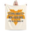 Autumn Shows Us How Beautiful It is to Let Things Go Throw Blanket for Couch Bed Sofa Blankets Super Soft Warm Cozy 60"x50" Flannel Throw Blanket view 1