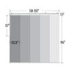 A & F Rod Dcor - Teodora 5-Panel Single Rail Black Panel Track Extendable 58"-110" W x 116" H, Panel Width 23.5" view 4