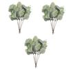 Cabilock 18pcs Decorative Eucalyptus Stems Realistic Faux Greenery Branches for Home Decor Wedding Arrangements and Living Room Decorations Single Branch Green view 1