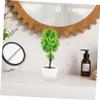 Cabilock 3pcs Synthetic Bonsai Tree Faux Bonsai Home Decor Plant Easy Maintenance Artificial Decor view 4