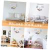 Cabilock Wooden Photo Display with Clips Creative Wall Hanging Decor for Home Office Dorm and Event Decorations Like Weddings and Birthdays view 3