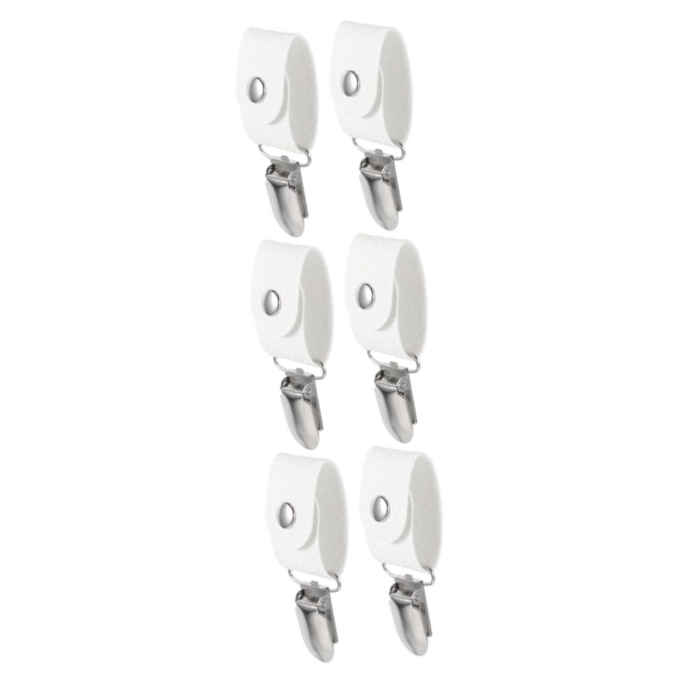 Zerodeko 6pcs Pu Leather Hat Clip for Travel Magnetic Bag Holder Hat Fixing Clip for Outdoor Fashion Accessory for Women Men