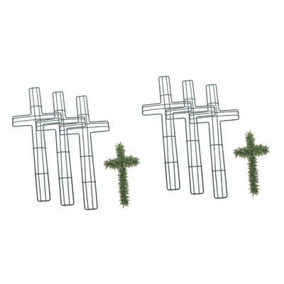 Zerodeko 6 Pcs Wreath Wire Frame Ornament Christmas Wreath Frame Easter Wire Form Easter Holder Party s for Front Door Crafts Hoop