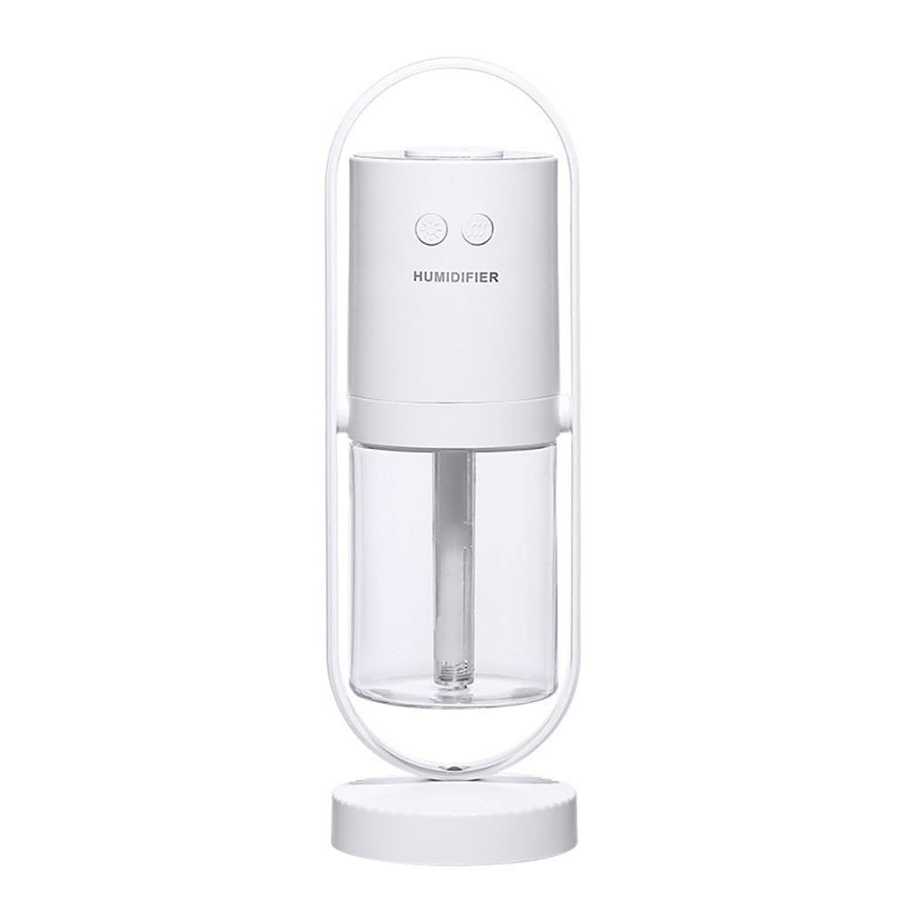 KACEPAR Cool Mist for Bedroom Home Car Plants Purifier Mini Humidifier, 360 Rotate Air Humidifier Aroma Diffuser with Night Light, Portable Small Cool Mist Humidifiers for Cars Travel - White