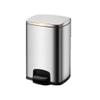 FATALE Kitchen Trash Can Thickened Stainless Steel Pedal Mute Trash Can Office Living Room Bedroom Kitchen Bathroom Large Capacity with Lid Trash Can Bathroom Trash Can (Color : D30L) view 1