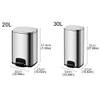 FATALE Kitchen Trash Can Thickened Stainless Steel Pedal Mute Trash Can Office Living Room Bedroom Kitchen Bathroom Large Capacity with Lid Trash Can Bathroom Trash Can (Color : D30L) view 2