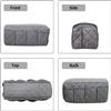 BULINO Sofa arm Tray, Armchair Storage Bag, Remote Control Holder 8 Pockets Sofa Armrest Organizer, Arm Chair Side Pocket Recliner Couch Storage Caddy,Gray (Color : Navy)(Navy) view 3