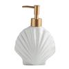 ALOEU Ceramic Soap Dispenser,Liquid Soap Bottle,Lotion Hand- Bottles,Nordic Style Press Lotion Bottle,420ML,Shell view 1