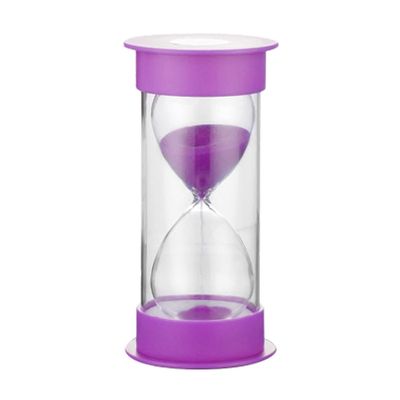 Hourglass,Sand Timer,Hourglass Timer Double Protection Sand Timer Time Management Tool 5/10/15/20/30 Minute Purple Egg Timers for Boiling Eggs(Size:10 Minutes,Color:Purple) (Color : Purple, Size : 1