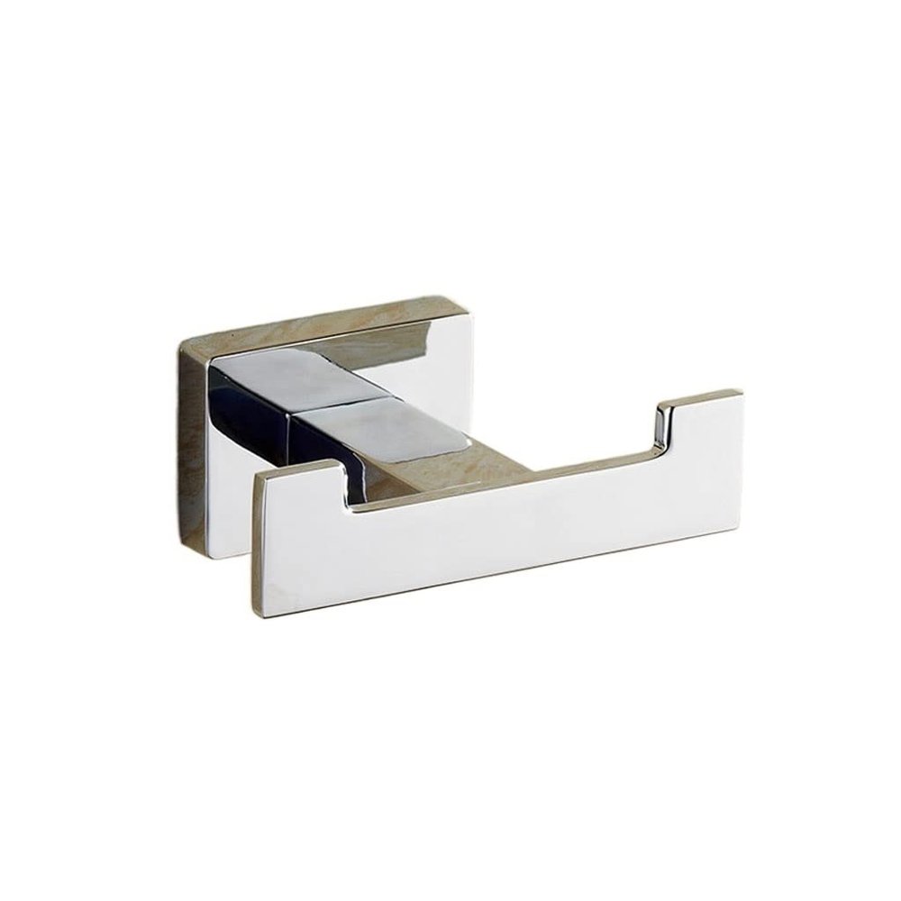 LINKIO Bathroom Shelves Double-Headed Coat Hook Bathroom Clothes Hook Wall Coat Hook Hotel Bedroom Hook Wall-Mounted Row Hook Storage Rack Shelves for Bathroom (Color : B)