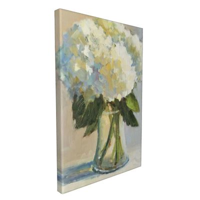 Abstract Hydrangea Flower Canvas Poster Wall Art Decoration for Living Room, Bedroom, Bathroom, Office, Study, Home Decor.(Framed16*24in)