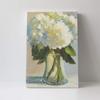 Abstract Hydrangea Flower Canvas Poster Wall Art Decoration for Living Room, Bedroom, Bathroom, Office, Study, Home Decor.(Framed16*24in) view 2