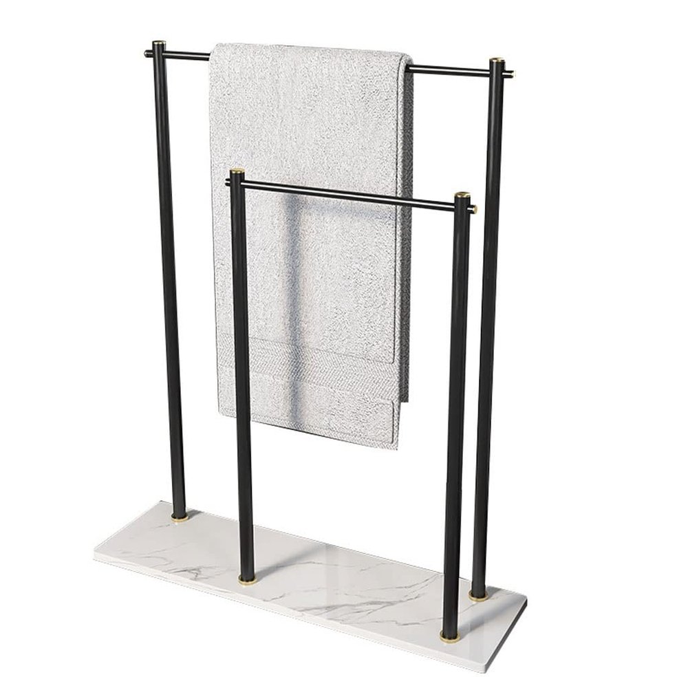 LINKIO Bathroom Shelves Bathroom Floor Towel Bar Bathroom Storage Rack Towel Rack Bath Towel Rack Coat Rack Hanger Bathroom Decoration Storage Rack Shelves for Bathroom