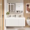 ALBSL Bathroom Medicine Cabinet 2 Doors with 3 Open Shelves, Over The Toilet Storage Wall Mounted Medicine Cabinet with Adjustable PartitionsHome Cabinet for Bathroom,Living Room,Kitchen,White view 2