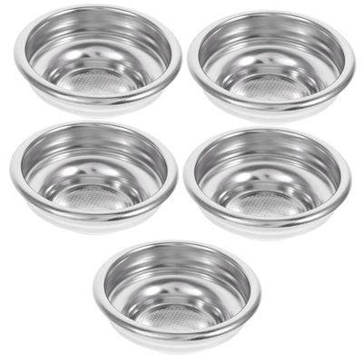 Cabilock 5pcs Espresso Accessories Single Dripper Stainless Steel Filter for Coffee