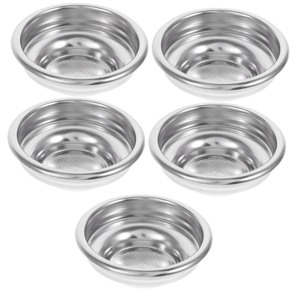 Cabilock 5pcs Espresso Accessories Single Dripper Stainless Steel Filter for Coffee