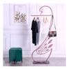 CWECO Creative Swan Coat Rack,Coat Stand,Free Standing Hall Coat Tree Hooks for Coats,Hats,Bags,Purses Clothes Storage (Rose Gold) view 1