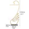 CWECO Creative Swan Coat Rack,Coat Stand,Free Standing Hall Coat Tree Hooks for Coats,Hats,Bags,Purses Clothes Storage (Rose Gold) view 2