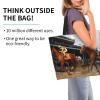 MANQINF Horse Animal Tote Bag for Women Mother Teacher,Reusable Shopping Grocery Bag Shoulder Bags view 2
