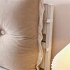 Large Bolster Headboard Backrest Positioning Back Support Rectangular Pillow for Reading and Soft Bedrest Cushion for Day Bed Bunk Bed Removable Cover,Beige,60x60cm view 2