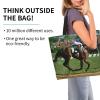 MANQINF Horse Animal Tote Bag for Women Mother Teacher,Reusable Shopping Grocery Bag Shoulder Bags view 3