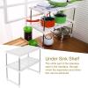 Gavigain Under Sink Organizer, Bathroom Cabinet Organizer 2 Tier Under Sink Organizers and Storage Rack Expandable Cabinet Shelf Rack for Bathroom Kitchen Hotel view 3