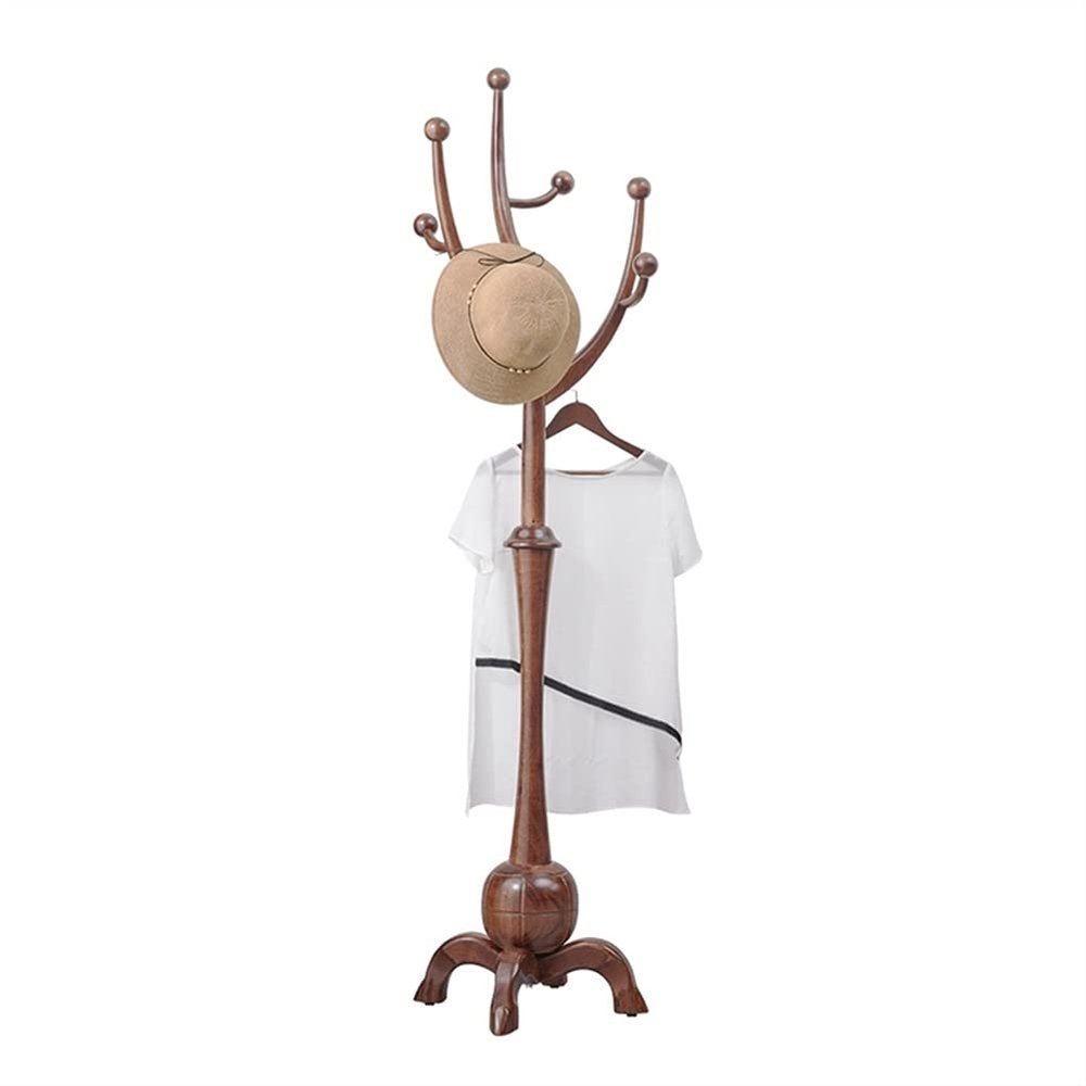 CWECO Creative Branch Coat Rack,Coat Stand,Hats,Bags,Purses,for Entryway,Hallway,Rubberwood Clothes Storage