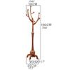 CWECO Creative Branch Coat Rack,Coat Stand,Hats,Bags,Purses,for Entryway,Hallway,Rubberwood Clothes Storage view 2