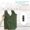 BeeGreen Dark Green Reusable Grocery Bags Bulk 10 Packs, Kitchen Reusable Shopping Bags 50LBS Large, Machine Washable Durable, Easily Foldable with a Storage Bag view 4